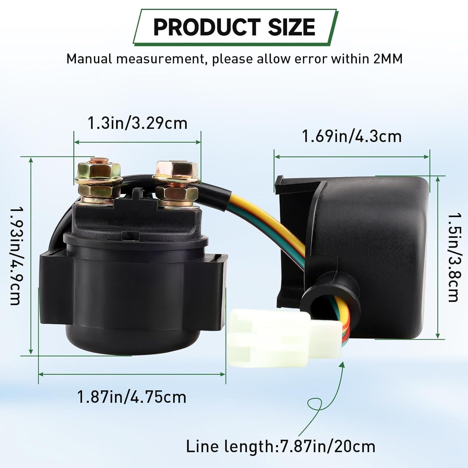 ya 5 8.7 Starter Solenoid Relay for 4-Stroke GY6 50cc 70cc 90cc 100cc 110cc 125cc 250cc