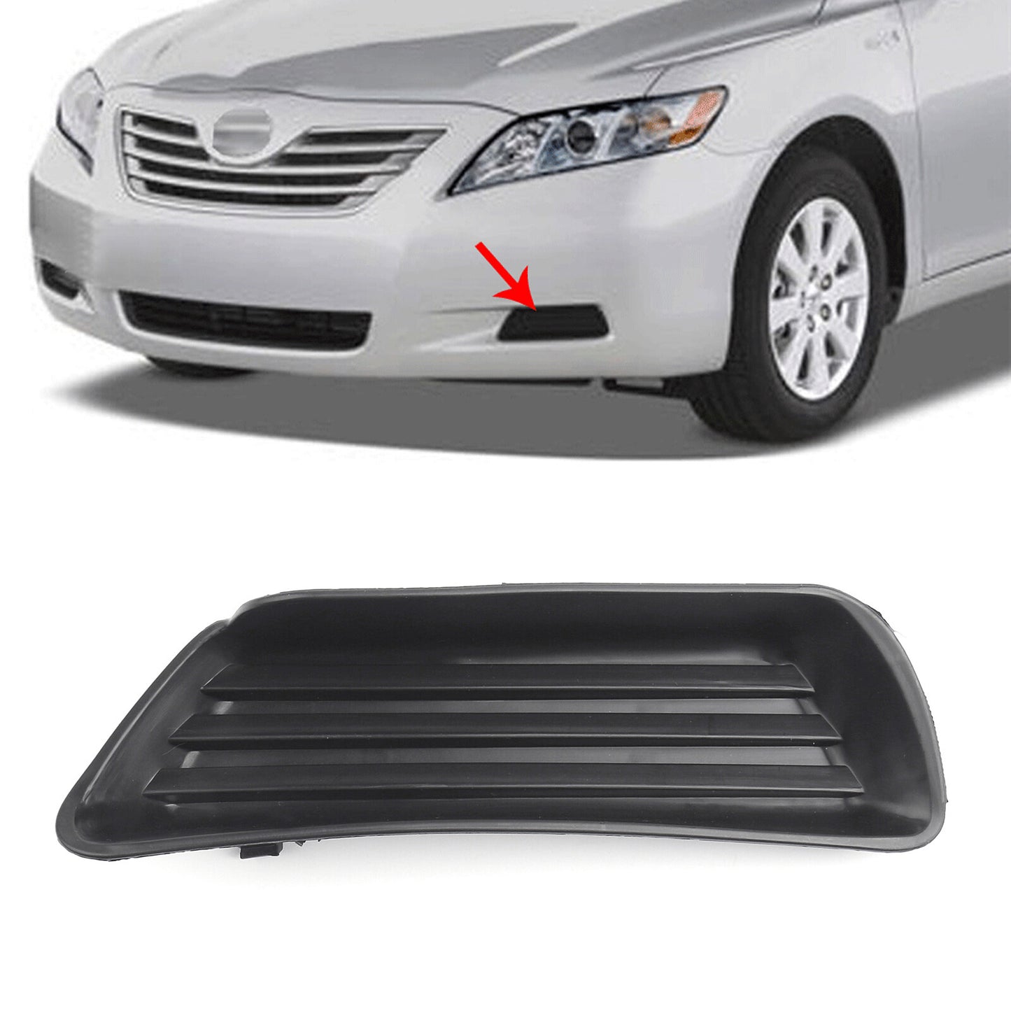 ya 1 8.5.1 For 2007 2008-09 for Camry Front Bumper Fog Light Cover W/O FOG Left Side U1
