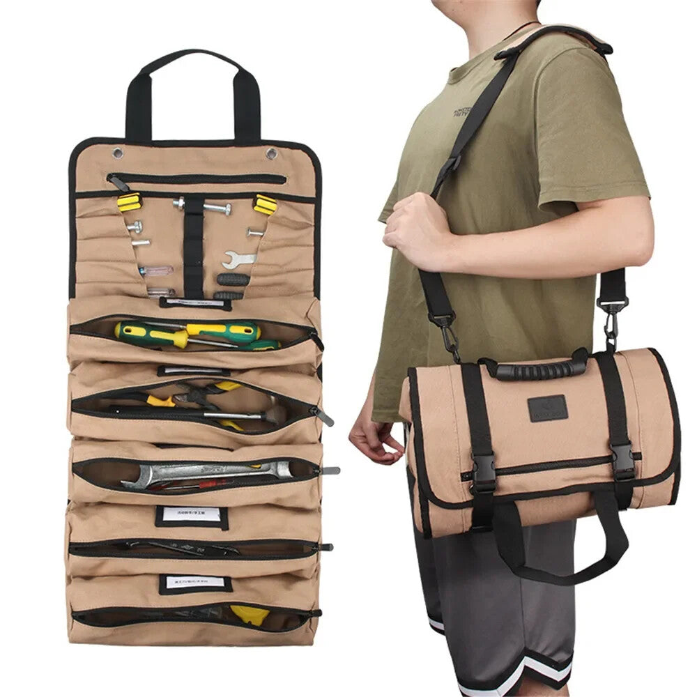 ya 26 Khaki Oxford Cloth Toolkit Multifunctio l Woodworking Electrician Special Repai