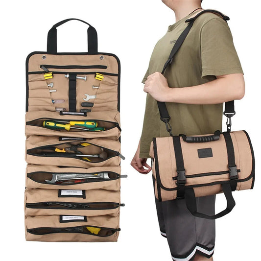 ya 26 Khaki Oxford Cloth Toolkit Multifunctio l Woodworking Electrician Special Repai