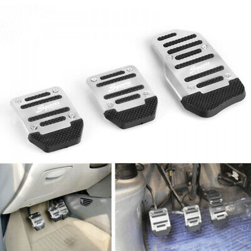 ya 9 6.5.2 3PCS Car Pedal Cover Manual Transmission Brake Clutch Accelerator Non Slip