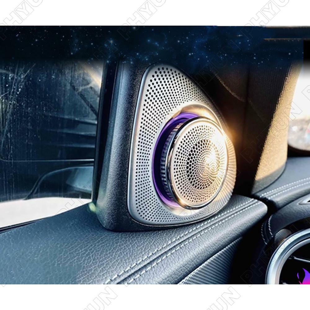 ya 5 8.7 64Color 3D Rotation Speaker Tweeter for Mercedes W213 W222 W205 X253 E/S/C Class