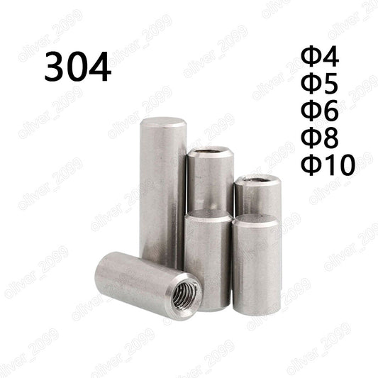 304 Stainless Steel Parallel Pins With Internal Thread ÆÓ4 ÆÓ5 ÆÓ6 ÆÓ8 ÆÓ10