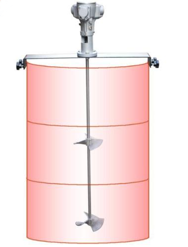 50gallon Pneumatic Mixer Horizontal Plate Rung Dope Tank Barrel Aluminum Alloy b