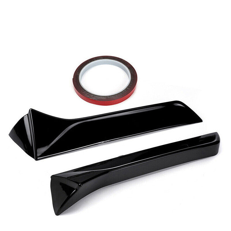 ya 3 6.25.3 2Pcs For 13-21 for SEAT Leon MK3 MK3.5 Rear Side Spoiler Wing Kit Glossy Black