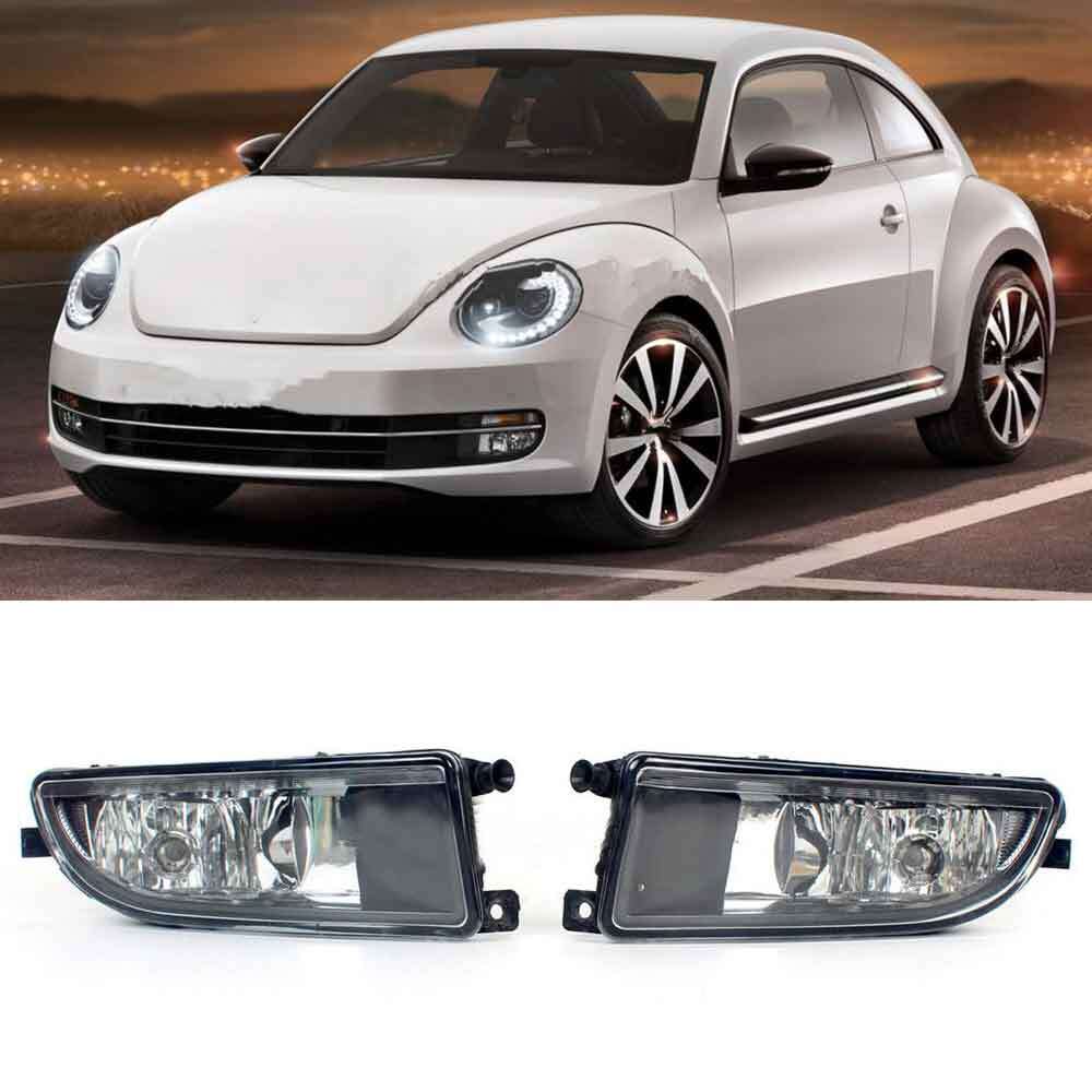ya 1 8.5.2 Pair for VW Beetle 2012 2013 2014 2015 2016 Front Bumper Fog Light Lamp W/ Bulbs