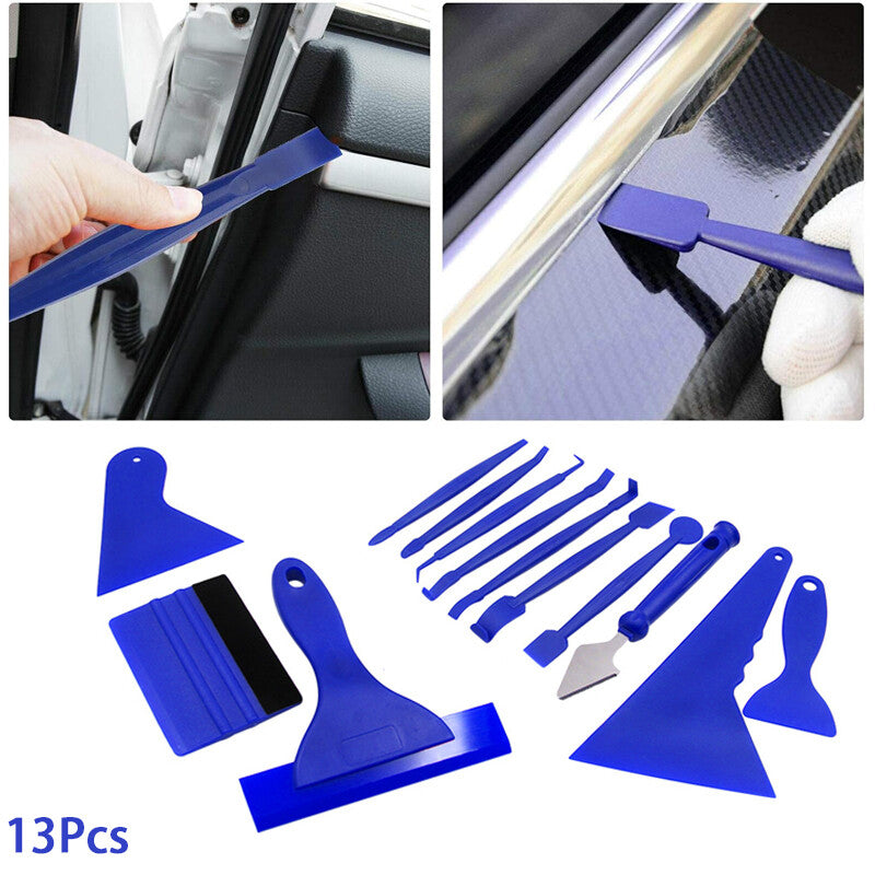 ya 2 7.16 13Pcs Window Tint Tools Kit Car Film Tinting Scraper squeegee Installation Blue
