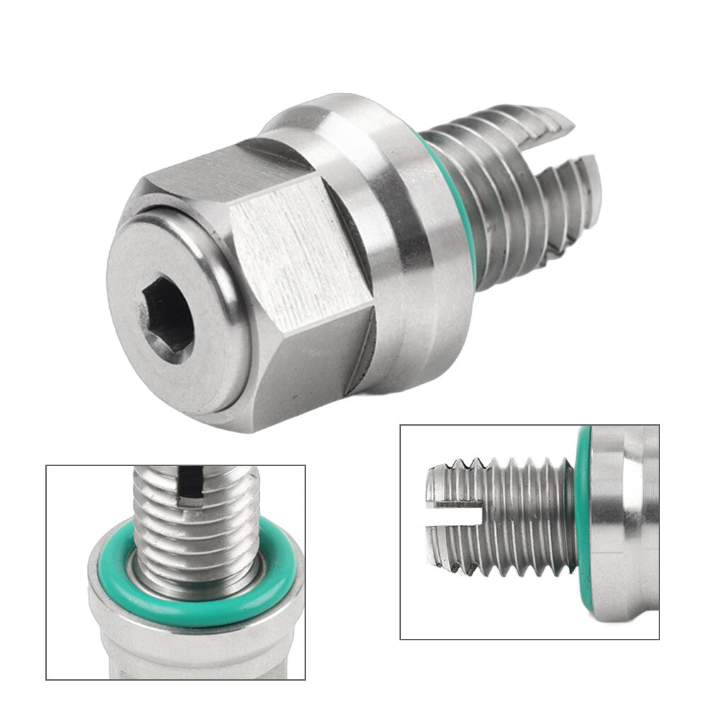 ya 3 6.23 M10.4-1.25x15mm Oil Drain Plug Self-tapping Piggyback Stainless Steel Repair Set