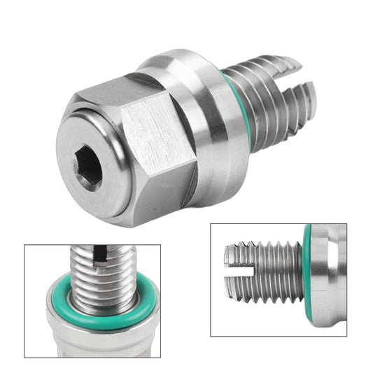ya 3 6.23 M10.4-1.25x15mm Oil Drain Plug Self-tapping Piggyback Stainless Steel Repair Set