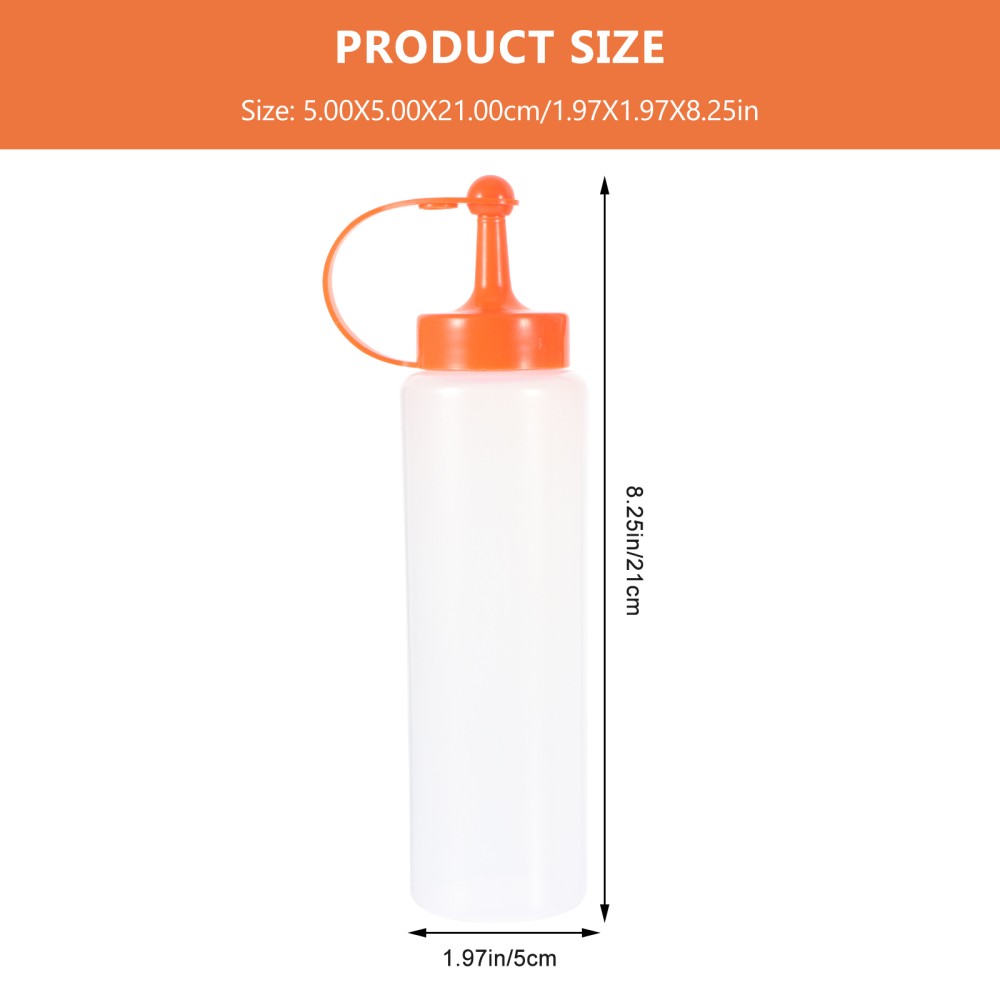 ya 26 2pcs Ketchup Squeezing Bottles Plastic Salad Dressing Bottles Kitchen Gadgets