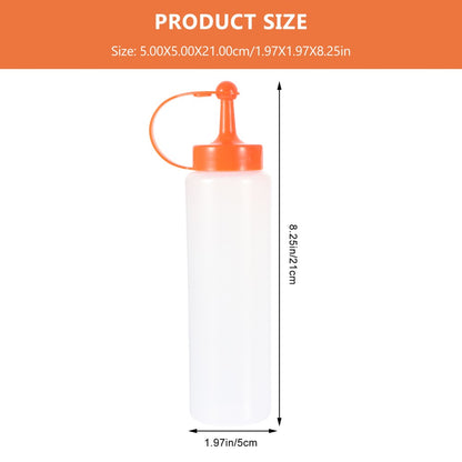 ya 26 2pcs Ketchup Squeezing Bottles Plastic Salad Dressing Bottles Kitchen Gadgets