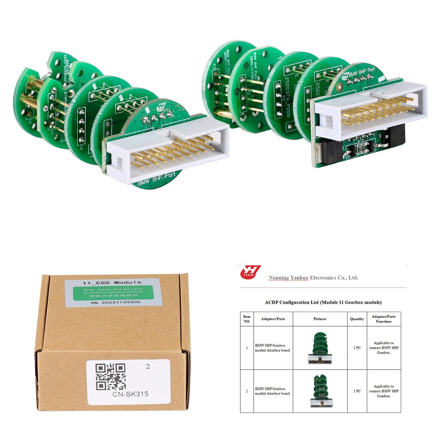 ya 1 7.4 Yanhua for Mini ACDP Module 11 for BMW Gearbox EGS ISN Clearance for 6HPF&8HP F/G
