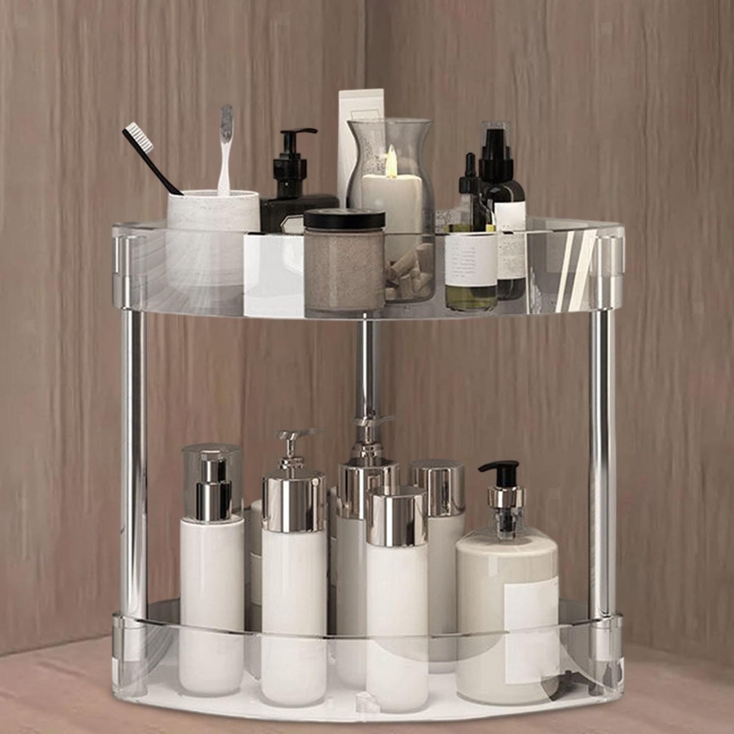 ya 25 Bathroom Countertop Corner Organizer Mug Cup Display for Dorm Laundry Room