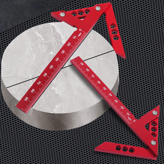 ya 14 Center Line Scriber Aluminum Alloy Center Finder 45¡«Angle Scribing Gauge