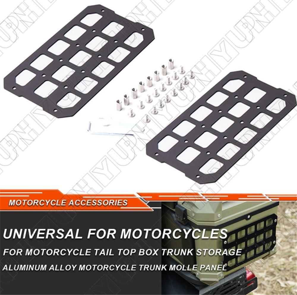 ya 12 5.21 Universal For Motorcycle Trunk Storage Tactical Side Box Organizer Molle Panel