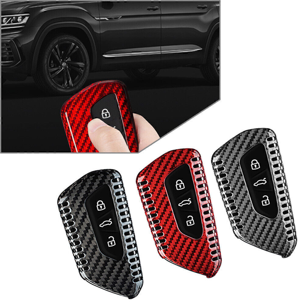 ya 2 6.26.2 for Smart Remote Key Fob Shell Cover Case Carbon Fiber for VW for Golf MK8 2020-2021