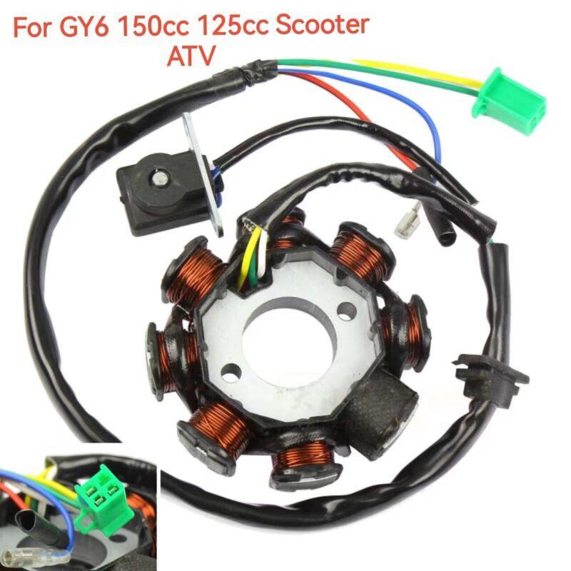 ya 3 6.23 DC ignition stator magnetic coil generator with 8 poles suitable for GY6 150cc 125cc scooter all terrain vehicle