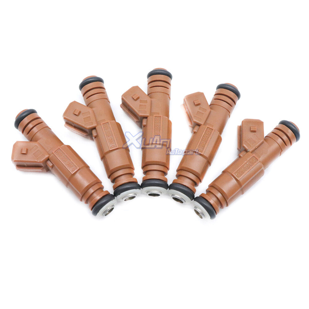 ya 1 8.5.1 0280155831 Set 5 x Fuel Injector for Volvo V70 S70 C70 XC70 XC90 S80 1998-2009