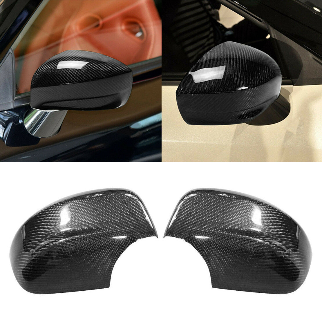 ya 1 8.5.2 Carbon Fiber Side Mirror Protector Fits for GT-R GTR R35 2009 - 2020^