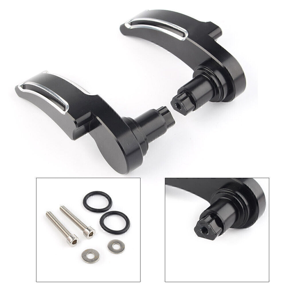 ya 12 5.21 Black Saddlebag Latch Lid Lifter Fit for Harley Electra Glide Street Glide 2014-2017