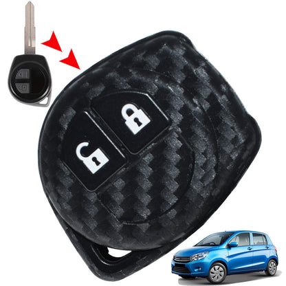 ya 5 8.7 for Suzuki Celerio Splash for Swift Alto Ignis Silicone Carbon Fiber Style 2 Button