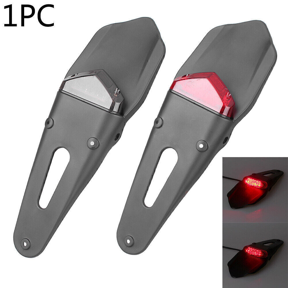 ya 5 8.7 1x Motor Universal Rear Fender with Tail Light For Motorcycle Dirt Bike ABS