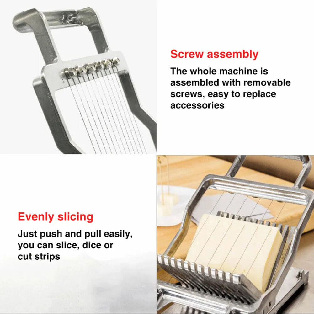 ya 26 10mm Stainless Steel Toast Cutter Commercial Bread Slicer Cheese Cutting Tools