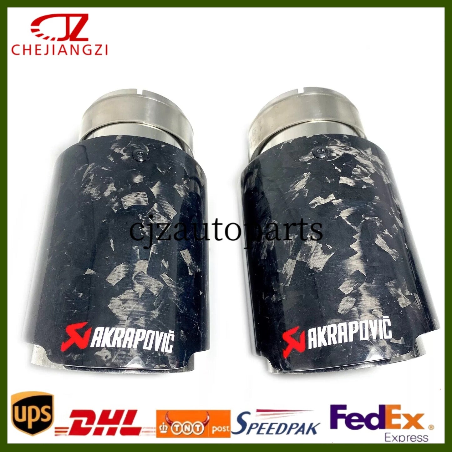 ya 4 6.17.2 1PCS Glossy Forge Carbon Fiber AKRAPOVIC Tip 3''/3.5''/4''/4.5''