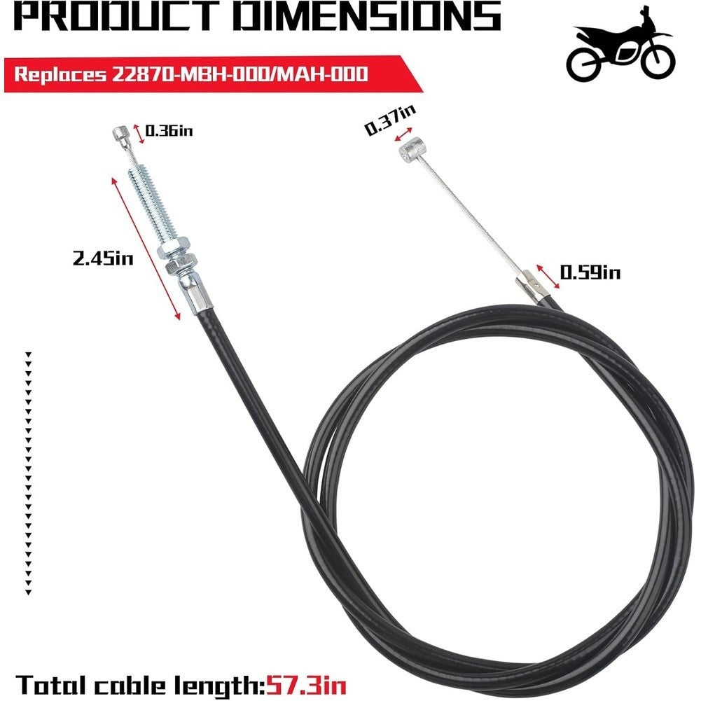 ya 14 Heavy Duty Clutch Cable Kit for For Shadow VT1100 Replaces 22870 MXX 000