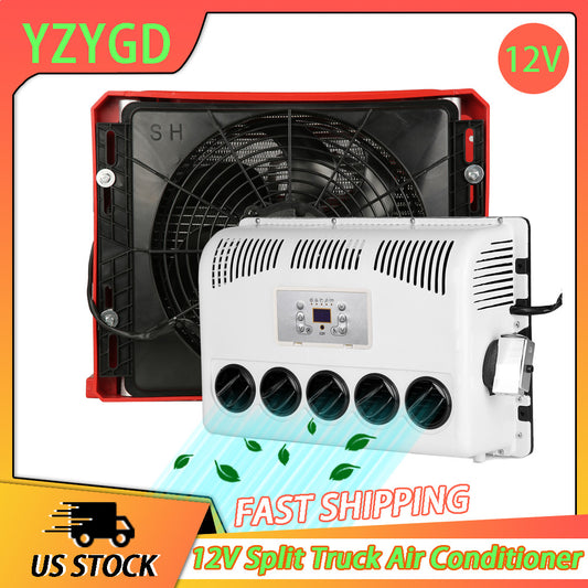 ya 1 7.7 12V Car Truck RV Caravan Universal Air Conditioner For Engineering Bus Split A/C