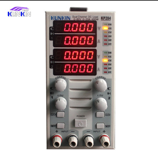 220V KP284 Dual Channel 400W 80V 40A Adjustable LCD DC Electronic Load b