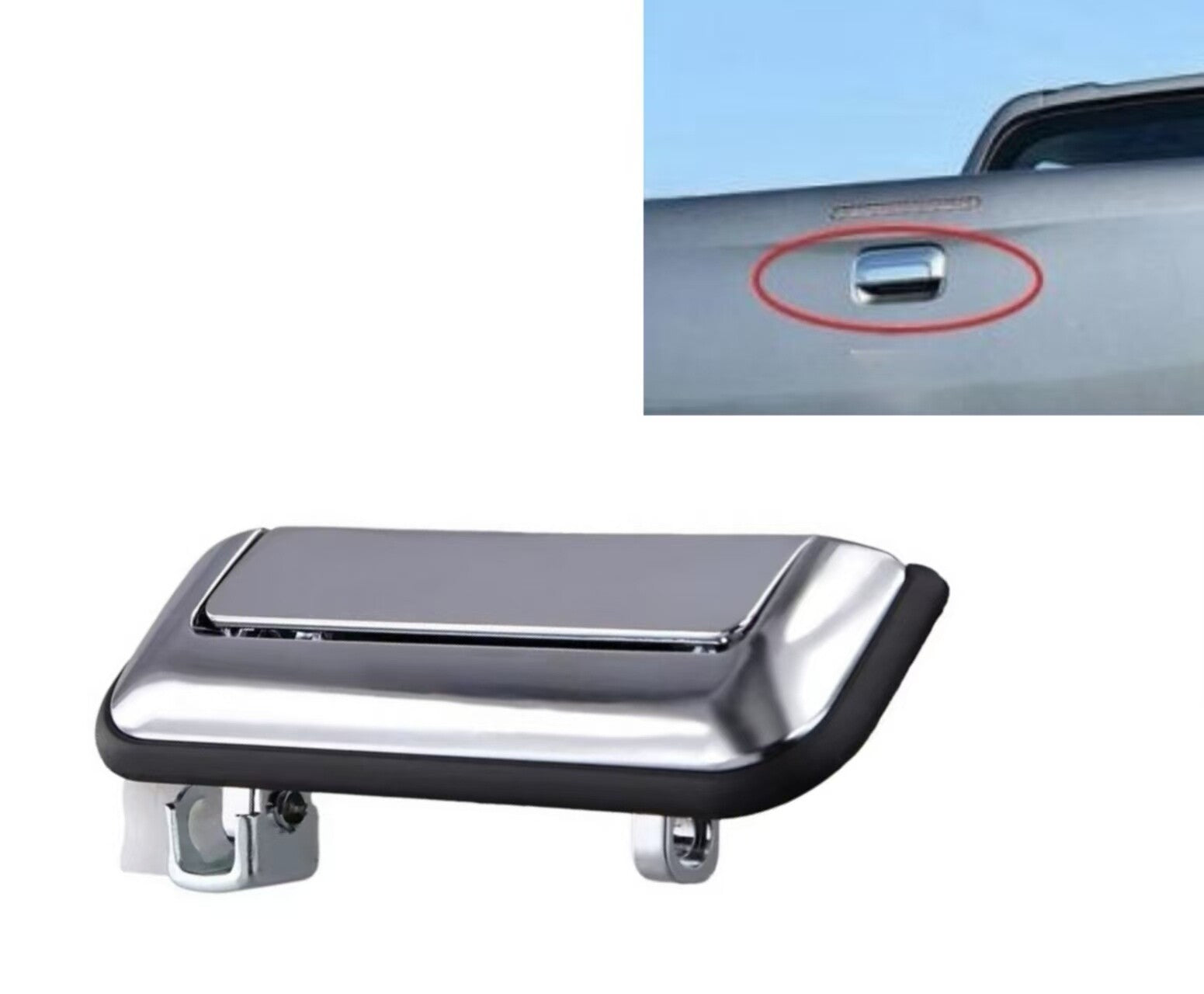 ya 13 5.27 Rear Body Tailgate Outside Handle for Mitsubishi Pickup L200 Triton 2016-2018 p