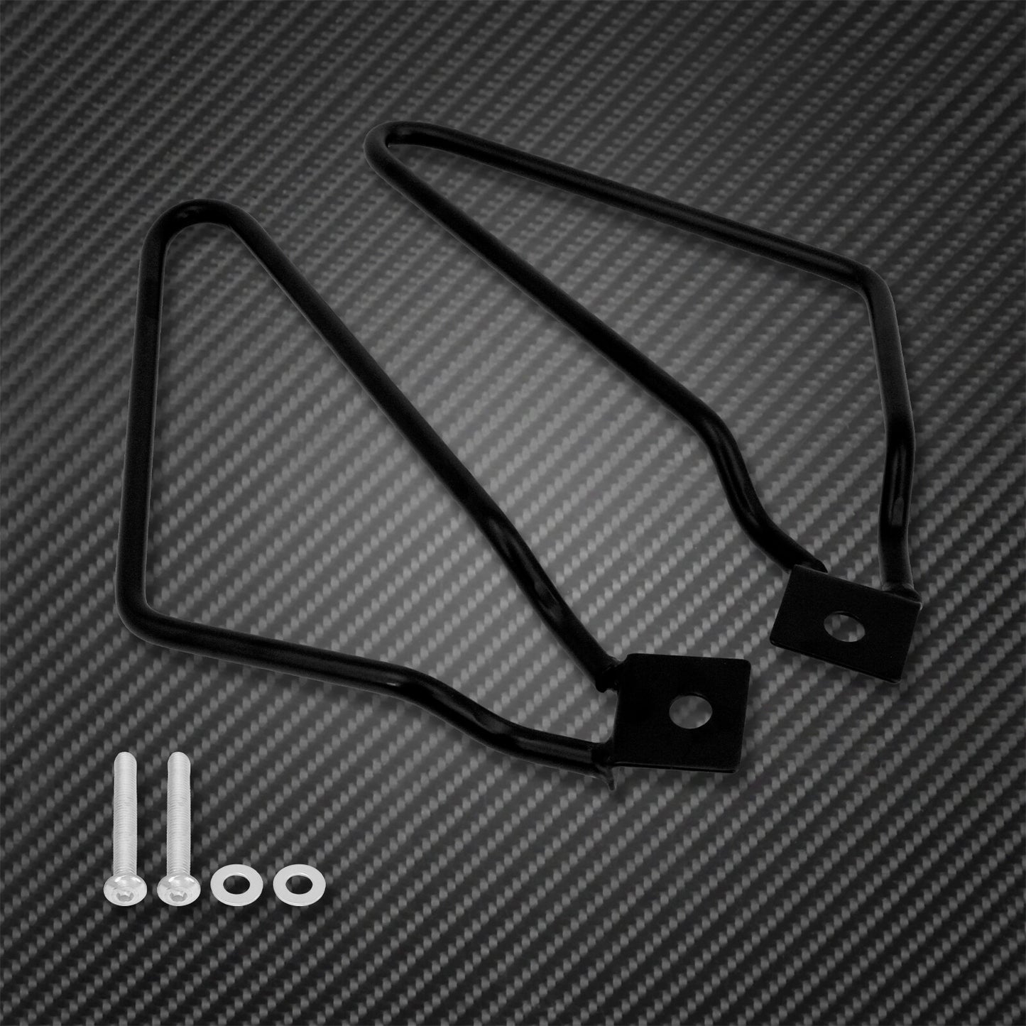ya 12 5.21 Black Saddle Bag Support Bars Mount Bracket Fit for Harley Sportster XL 883 Dyna