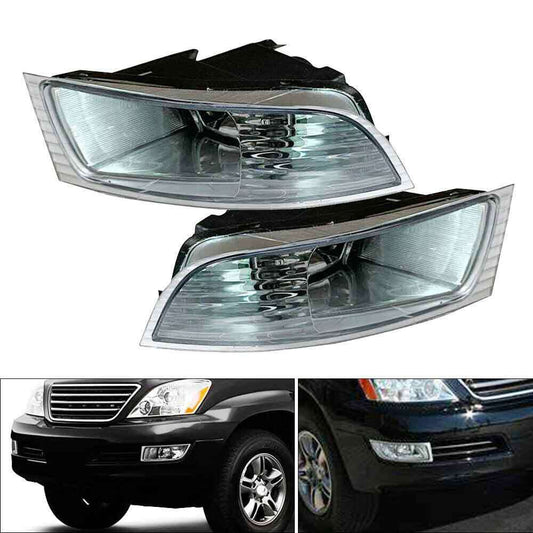 ya 1 8.5.1 2PCS Bumper Fog Light Driving Lamps for Lexus GX470 2003-2009 W/Blubs Left+Right
