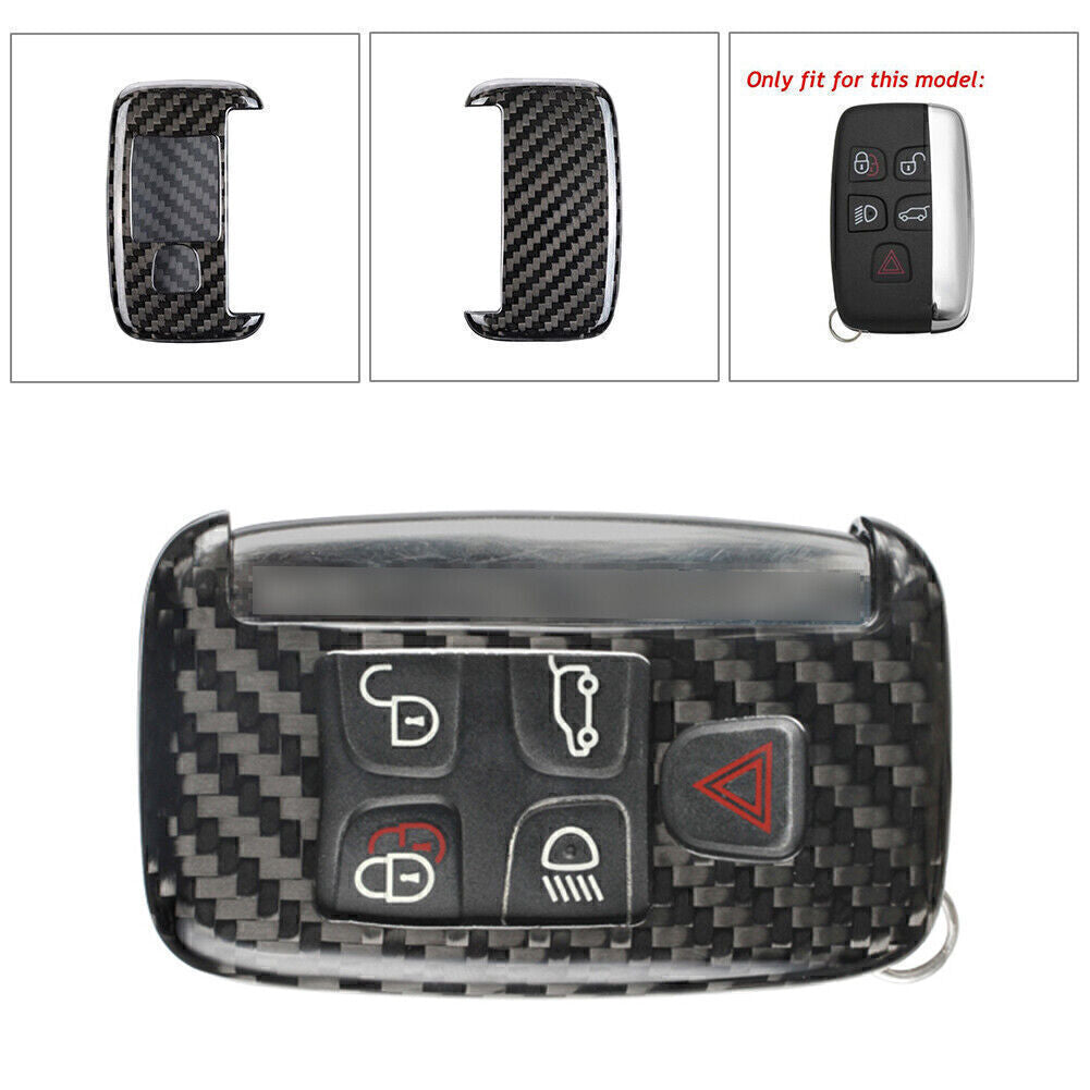 ya 5 8.7 for Land Rover for Range for Rover Discovery Carbon Fiber Black Remote Key Shell Cover