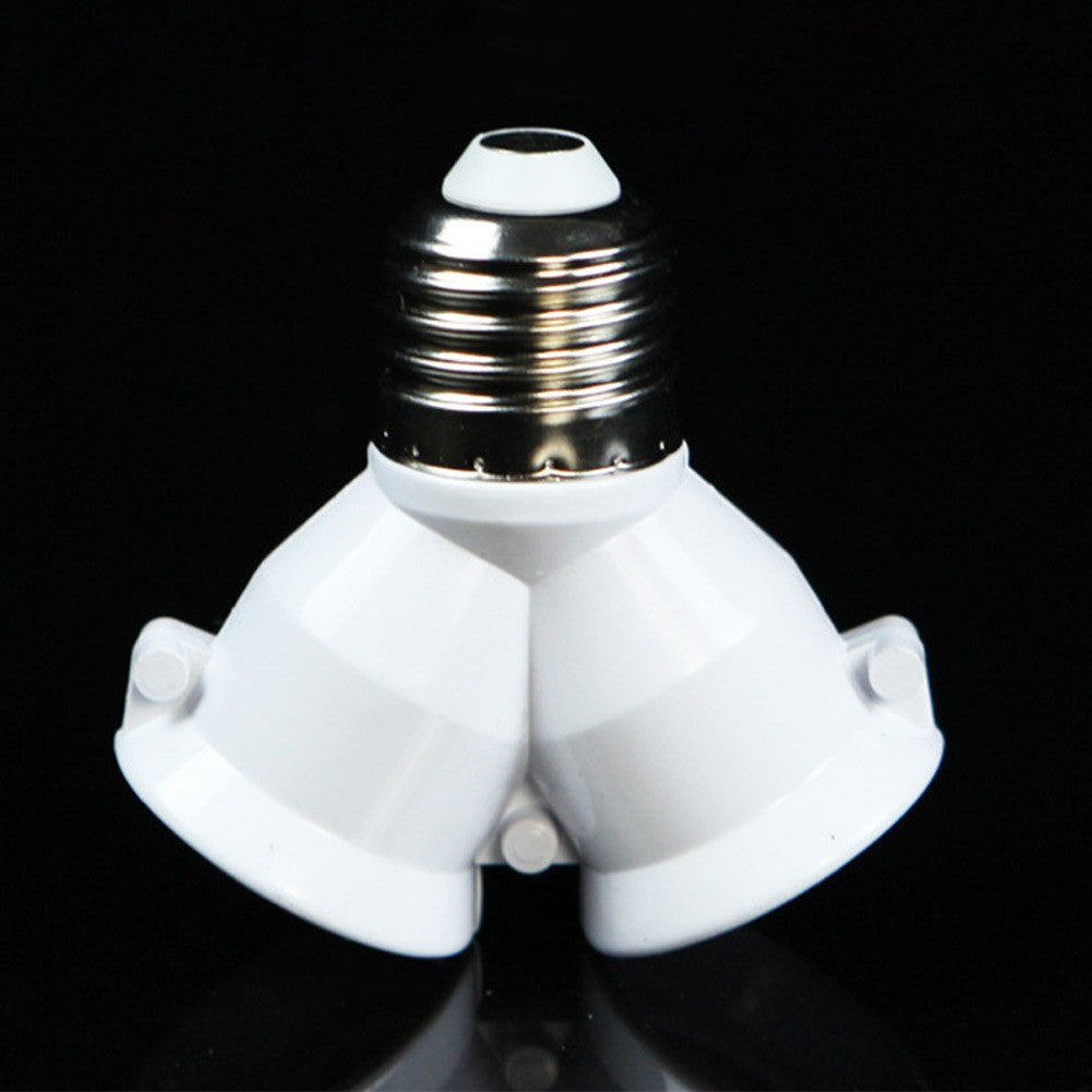 ya 14 E27 To 2E27 Lamp Holder One Point Two Adapter Light Bulb Base Stand Holder