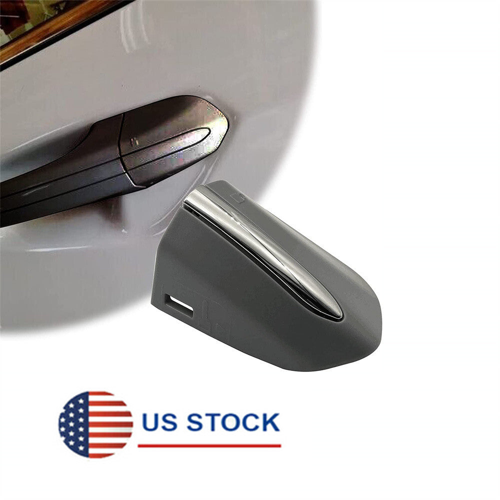 ya 13 5.27 For 2013-20 for Ford Fusion Exterior Left Driver Door Handle Key Bezel Cover Chrome