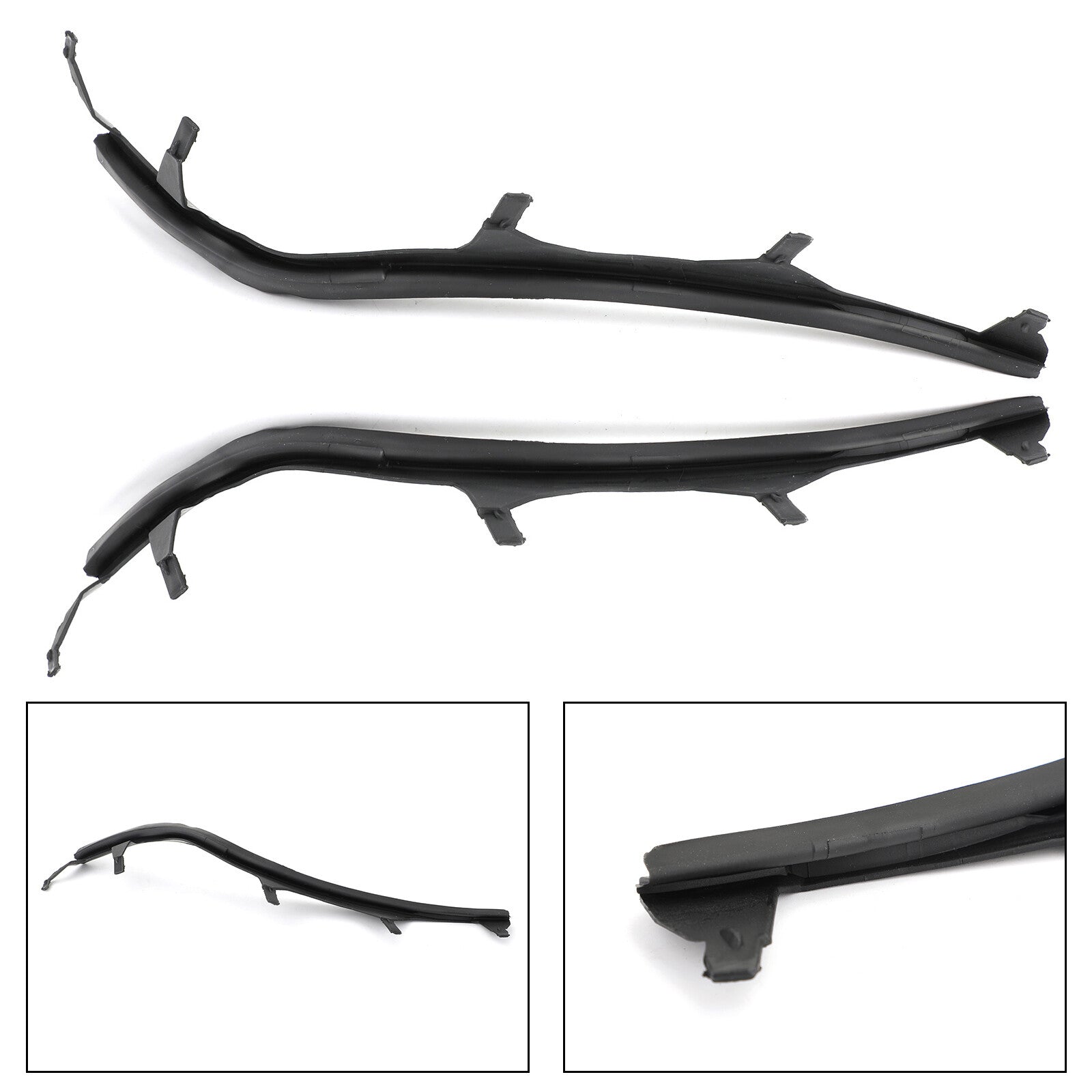 ya 1 8.5.2 Set of Left & Right Upper Headlight Cover Strips Pair Fit E46 325i 02-05 U1