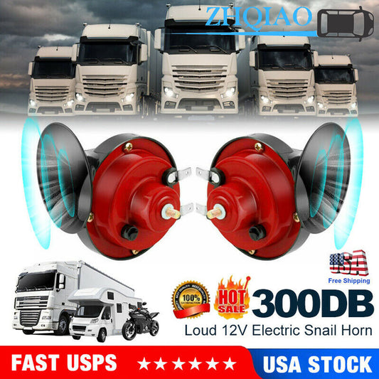 ya 8 5.27 2X Super Loud Car 300DB Dual Tone Snail Electric Air Horn Siren Motorcycle