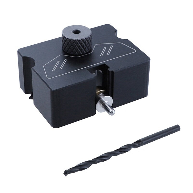 ya 25 Practical Doweling Jig Invisible Connector Locator with 4mm Drill Bit DIY