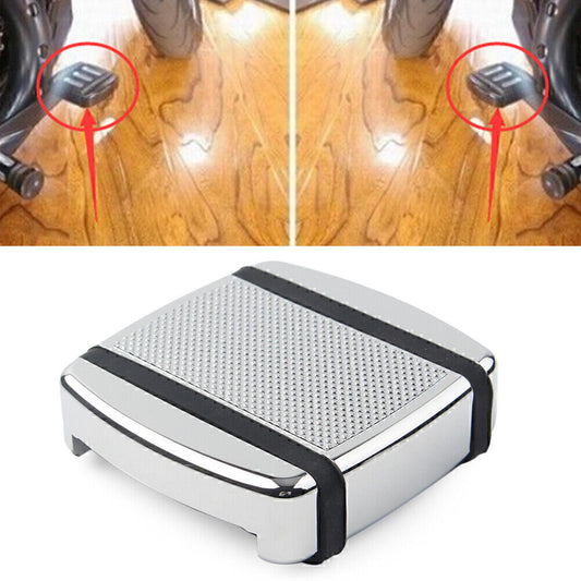 ya 11 6.8 Aluminm Brake Pedal Pad Chrome Fits for Harley XG 2015up Dyna 1993-2017 FX Softail