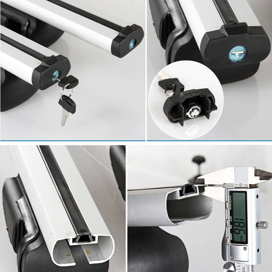 ya 6 6.13.3 SUV Aluminum 48 Cross Bar Top Luggage Adjustable Roof Rack Cargo Rail 175 lbs