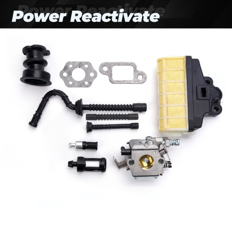 ya 17 Finish Carburetor Set For MS250 025 Chainsaws Includes Coal Oil Rulings Air