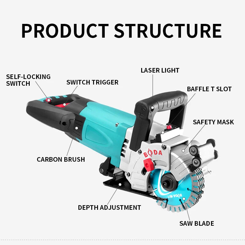 ya 26 7.28.2 CW7-125B Slotting Machine 220V One Time Moulding Dustless Hydro Cutting Machinea