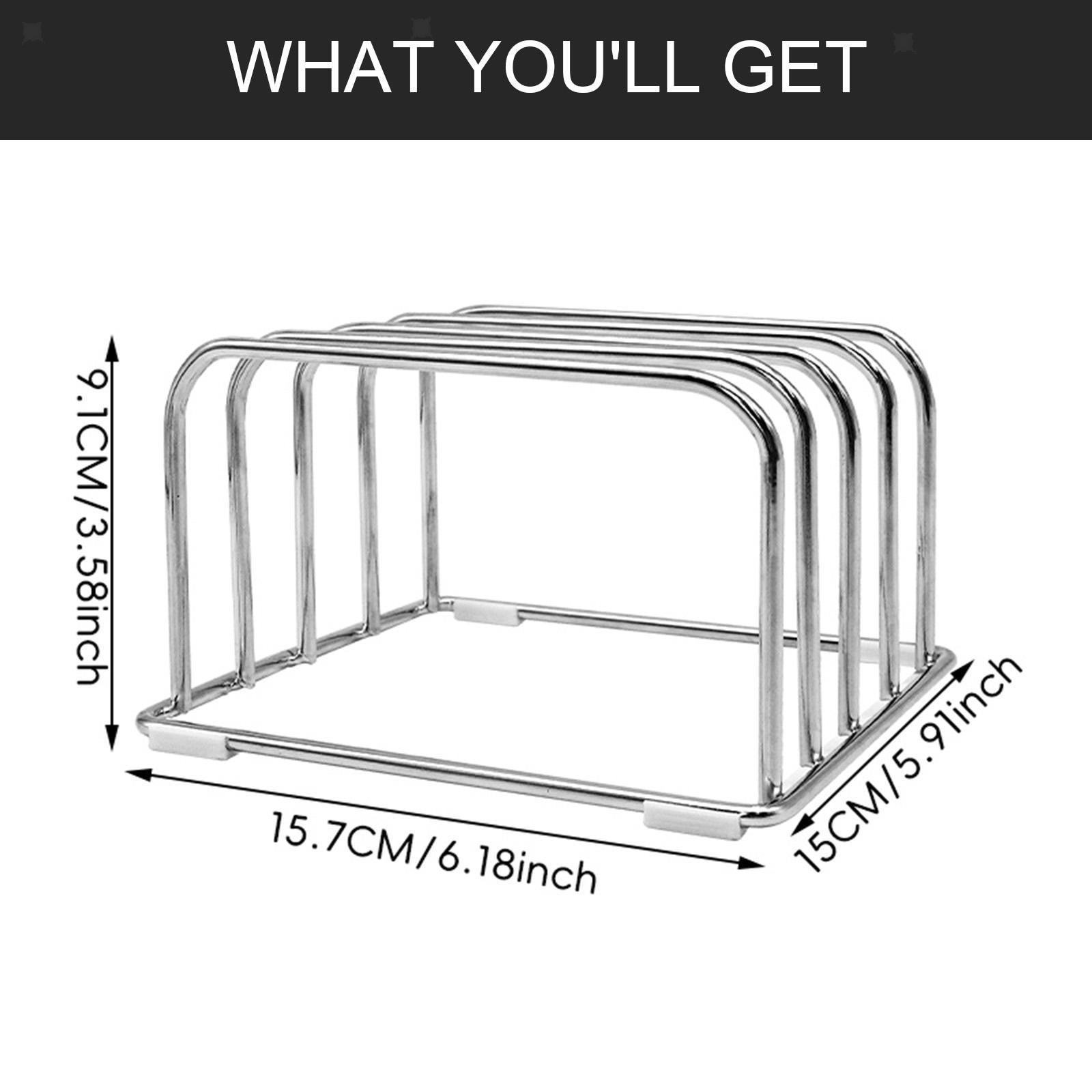 ya 25 Cutting Board Storage Rack Pots Pan Lids Rack for Dorm Picnic Restaurant