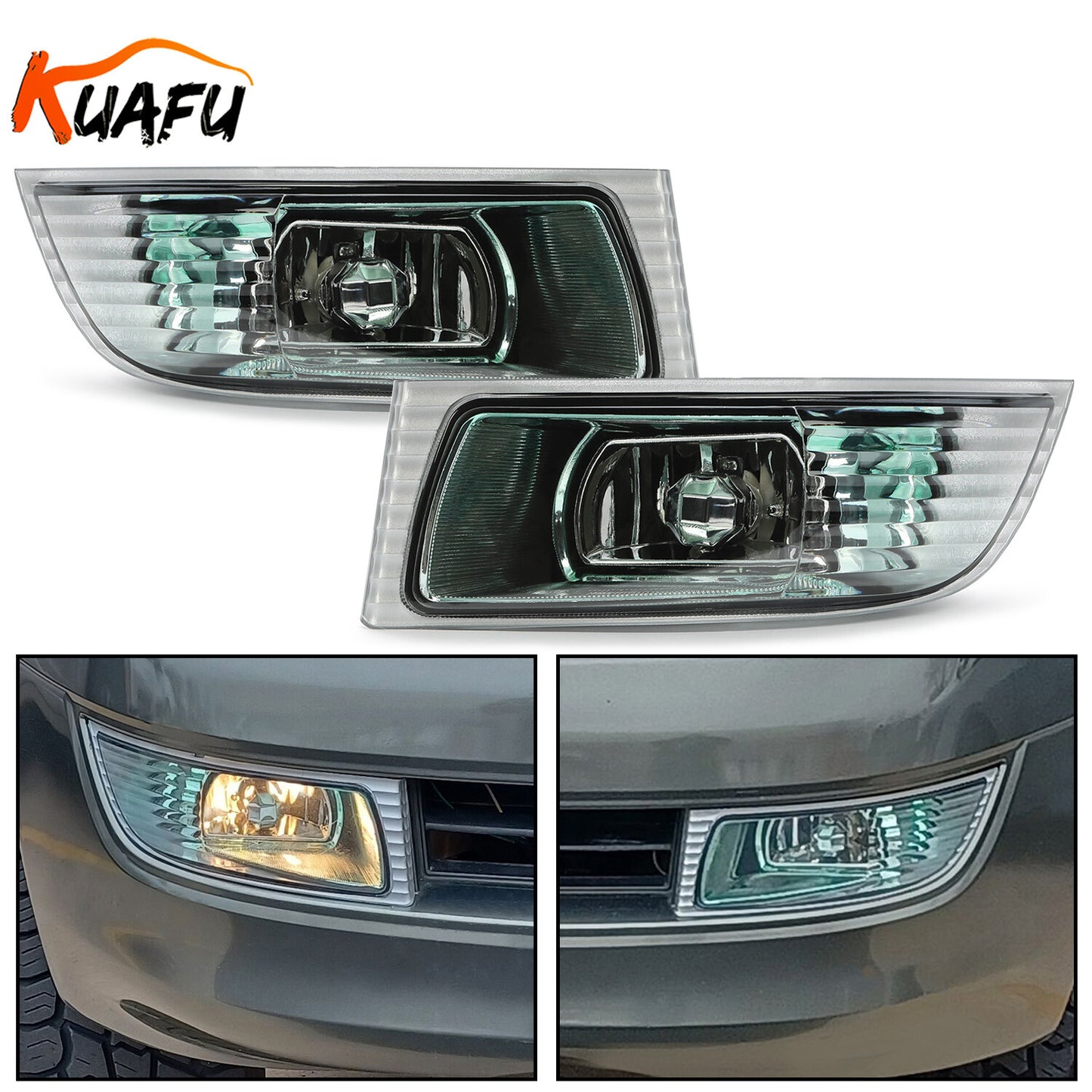 ya 1 7.4 Pair Front Bumper Fog Light for Lexus GX470 2003-2009 W/Blubs Driving Lamps 2PCS