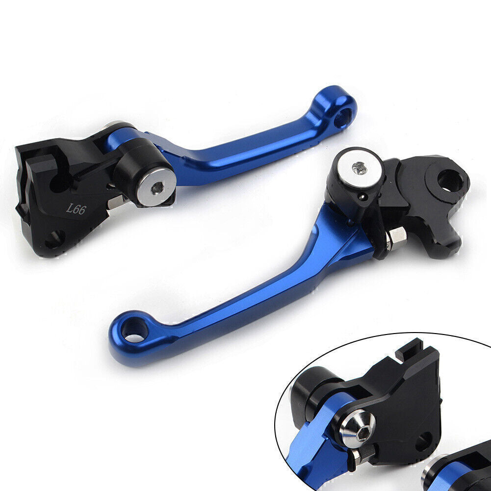 ya 2 7.15 Pivot Brake Clutch Levers Fit for Yamaha YZ 250F YZ 426F YZ 450F 2009-2020 Blue