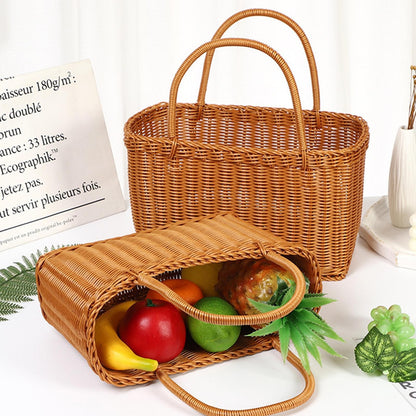 ya 14 Handwoven Basket with Handles uit Picnic Basket for We ing Party Kitchen