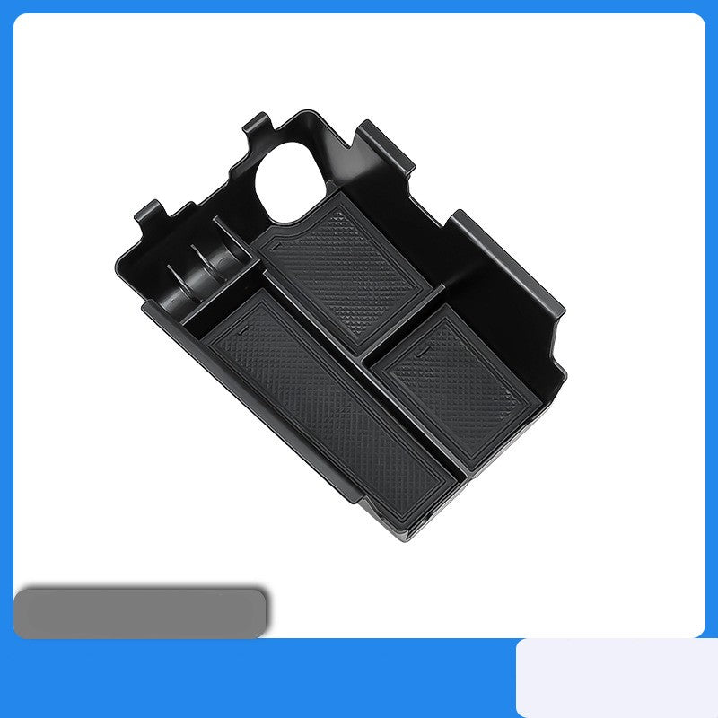 ya 5 8.7 1x Black Armrest Lid Cover Center Console Storage Box for for Ford for Mustang 2024-2025