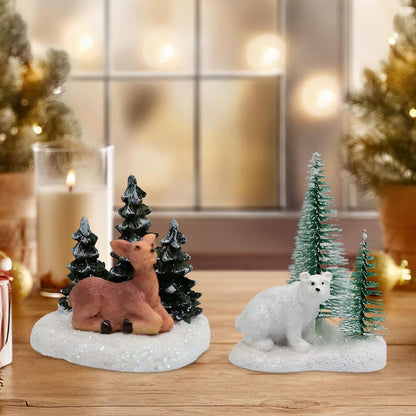 ya 25 2Pcs Table Decorations Or ments for Tiered Tray Winter Table